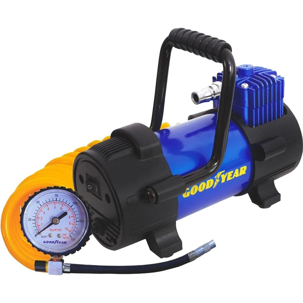 Компрессор автомобильный GOODYEAR GY000111 GY 40L (40 л/мин съемная ручка 10 бар манометр