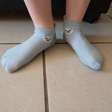 Calcetines cómodos y transpirables para niños y niñas, medias finas de algodón de malla para primavera y verano, 5 pares