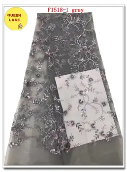 

2019 African Sequins Embroidered Net Tulle Lace Fabrics For Party