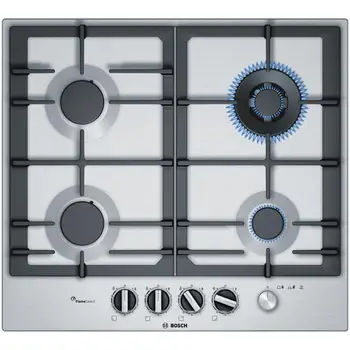 

Gas cooktop PCH6A5M90 by 60 cm 4 Burner Gas color InoxBOSCH384.02