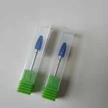 Dmoley-brocas de cerámica y tungsteno para uñas, accesorios para manicura, taladro eléctrico, Color rosa/Negro/azul, 4 colores