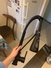 Pull-Down Faucet Water-Mixer Kitchen Chrome/black-Style Tap Single-Handle 360-Rotation