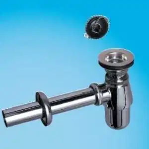 

Siphon for Wirquin chrome sink with sl213 release with brass outlet and outlet (sl213)
