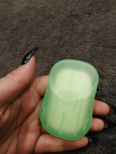 Mini jabón portátil de viaje para lavado de manos y baño, hojas de corte perfumadas desechables, caja de jabón, almacén de EE. UU.