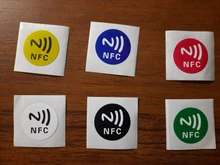 6 unids/lote NFC pegatinas etiquetas NFC213 Rfid etiqueta de la tarjeta de etiqueta de adhesivo etiquetas clave llaveros llavero muestra patrulla