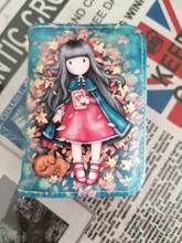 Tarjetero de piel sintética para mujer, Cartera de 9 Bits/10 Bits + 2 posiciones grandes con cremallera, Tarjetero con personajes bonitos