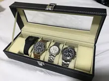 BOBO BIRD-organizador de Caja expositor de relojes de muñeca de polipiel, caja de almacenamiento, soporte para reloj, estuche de exposición de joyería, saat kutusu