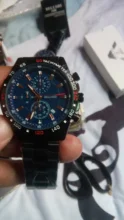 Belushi-Reloj de pulsera de lujo para hombre, cronógrafo de cuarzo, de acero inoxidable, Original