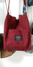 Bolso de hombro de pana para mujer, de tela a rayas, informal, con cremallera, cruzado de lona, Lindo bolso compras