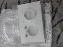 Delviz-Toma corriente con USB estándar para la UE, enchufe de pared con 2 salidas, panel de alimentación CA 110 ~ 250V, de calidad 16A, doble marco, 146x86mm