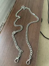 Bolso de mano con cadenas de Metal, cadena de 60-120cm, con asa, accesorios para bolso, 2019