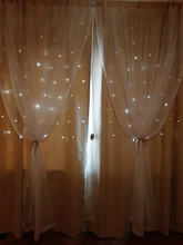 Princess Curtains Cloth Tulle Bedroom Stars Living-Room Korean Double-Pink for Hollow