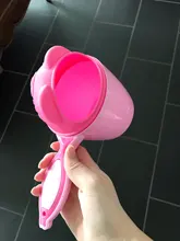 Limpiador de cascada para baño de bebé, copa de lavado de champú para niños, cabezal de lavado de ducha, cucharas de Ducha