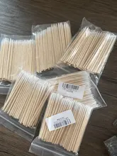 Desechables hisopo de algodón sin pelusa Micro cepillos madera bastoncillos de algodón muestras oído limpio palo pegamento para extensión de pestañas quitar herramientas