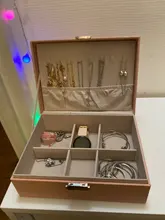 Joyero de cuero de alta capacidad para mujer, organizador de joyas de viaje, multifunción, collar, pendientes, caja de almacenamiento de anillo, regalos para mujer