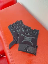 Guantes deportivos con soporte de muñeca para niños, para entrenamiento, bicicleta, medio dedo