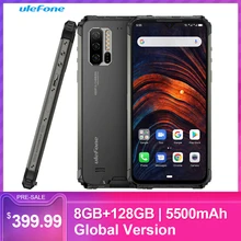 Глобальная версия Ulefone Armor 7 IP68 Водонепроницаемый Прочный 6,3 дюймовый FHD+ 8 Гб 128 ГБ Восьмиядерный Android 9,0 48MP NFC 4G LTE смартфон