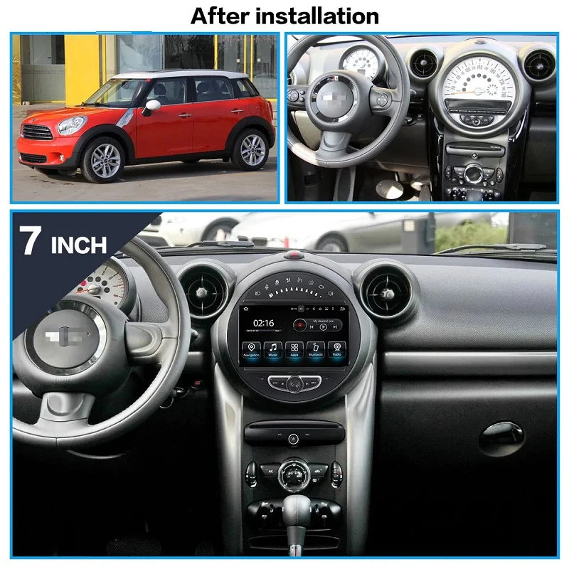 4 + 64 сенсорный экран Android 9 0 Автомобильный мультимедийный плеер GPS аудио для Mini Cooper