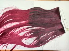 Alileader-extensiones de cabello sintético, 5Clips en pelo largo ondulado, extensiones de cabello postizo ombré