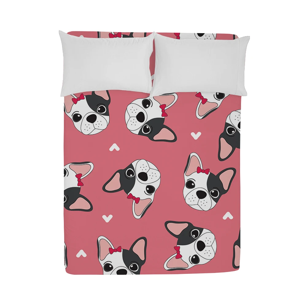 HTMS008-4 Miracille 3D печать Pet Dog протектор матрас комфорт мультфильм животных Топпер чехол для кровати установлены детская кровать - Цвет: HTMS008-4