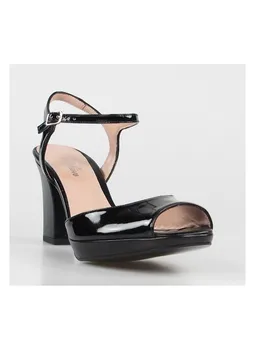 

Patent leather sandals black 1367