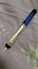 Bomba de succión de desoldar de aluminio, herramienta con ventosa de soldadura, pluma de succión, dispositivo de eliminación, desoldador de soldadura al vacío azul