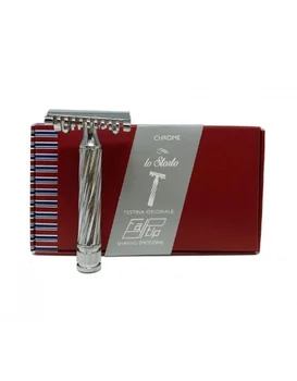 

Fatip Chrome Slant open Comb Double Edge Safety Razor