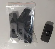 5 unids/lote en/OFF interruptor Inline negro en línea lámpara de mesa lámpara de escritorio luz Cable de interruptor de Cable de 110-250V