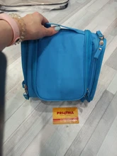 Neceser de viaje de nailon impermeable Unisex, bolsa de cosméticos para mujer, bolsas para maquillaje de viaje colgantes, Kits de aseo y de higiene