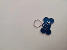 Etiqueta de identificación personalizada para perro y gato, colgante con número de identificación grabado, Collar, hueso, accesorios para mascotas, Gato