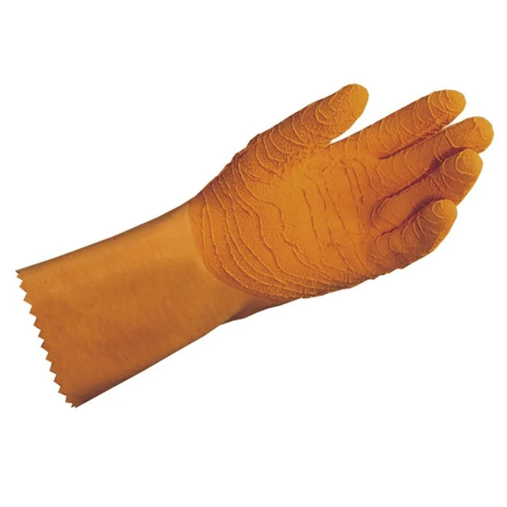 

MAPA Professional HARPON 321 Gloves in Latex Liquid Proof Work Gloves Orange Protective Gloves (1 Pair)