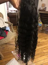 Pelucas de encaje Frontal transparente para mujer, peluca brasileña de ondas profundas HD, densidad del 150%, ISEE HAIR de 13x4, pelucas de cabello humano suelto de ondas profundas