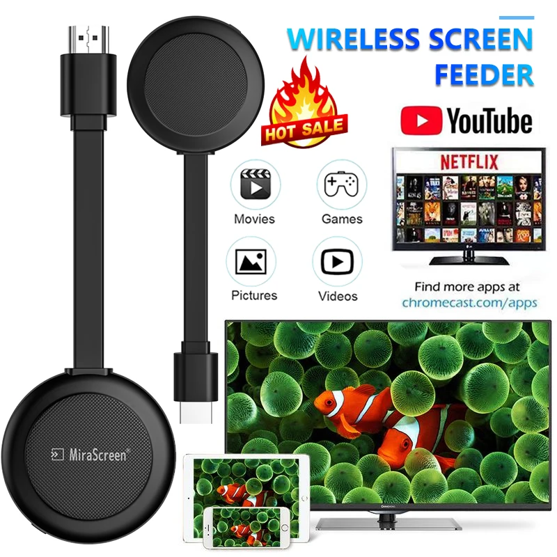 Bluetooth беспроводной Wi Fi HDMI TV Stick Mira screen G38 Anycast Miracast Dongle S Screen Device HD аудио видео зеркальный адаптер|SmartTV-стики и