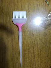 Cepillos de pelo Natural con mango de PP profesional, peine esponjoso de resina, para peluquero, tinte para el pelo, peine para estilismo, 1 ud.