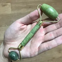 Cara Natural masajeador Guasha Jade rodillo raspador de herramientas de cuidado para la piel Facial de masaje Microniddle limpiador Facial cuidado de la piel