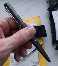 Tenvellon-Bolígrafo táctico de autodefensa, herramienta de defensa Personal de emergencia, protección de seguridad, EDC, Color negro y gris, paquete Simple