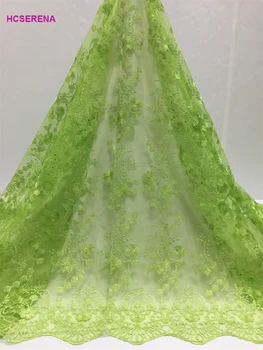 

Africa Lace Fabric 2019 Latest French Laces Fabrics High Quality Tulle For Wedding Nigerian Net Lace Material Free shipping FC08