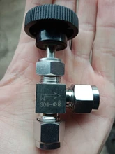 Flow-Control Needle-Valve Right-Angle-Needle Adjustable 3/8inch Hard-Tube Off-Crane 12mm