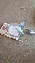 Caja de plástico transparente para baño de aves, herramienta de limpieza de aves, jaula, accesorios para baño de loros, bañera colgante, ducha
