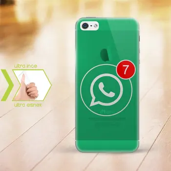 

Personalized iPhone 5-5S Slim Clear Silicone Phone Cover (WhatsApp-1)