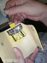 1 PC portátil de los titulares de ama de llaves llavero coche bolsa Porta llaves Unisex caso cartera cubierta de Color sólido Simple bolsa de almacenamiento