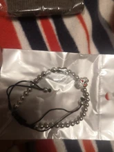 Pulsera de cuentas de cobre con cabeza de calavera para hombre y mujer, brazalete ajustable de cristal con esqueleto de circonia cúbica hecho a mano, joyería Punk para hombre y mujer