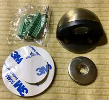 Door-Stopper Non-Punching-Sticker Rubber Stainless-Steel Magnetic NAIERDI Hidden Floor-Mounted