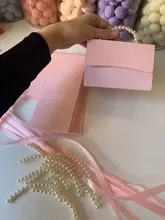 RMTPT 10 unids/lote portátil fiesta Cajas de Regalo de recuerdo para boda Chocolate tratar caramelo bolsa de regalo de la ducha de bebé decoración de la fiesta de cumpleaños