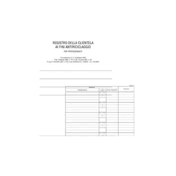 

Cf4 register Antiriciclaggio Pg1/46 EDIPRO26.97