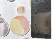 40 unids/bolsa de burbujas DIY adhesivo Mini diario pegatinas decorativa de palo etiqueta