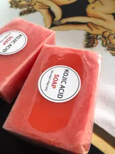 Jabón blanqueador de Ácido Kójico, jabonera que aclara la piel de la cara, con cubierta negra oscura