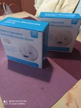 Envío Gratis! LCD CO Sensor trabajo solo construido en 85dB sirena de sonido independiente envenenamiento por monóxido de carbono Detector de alarma de advertencia