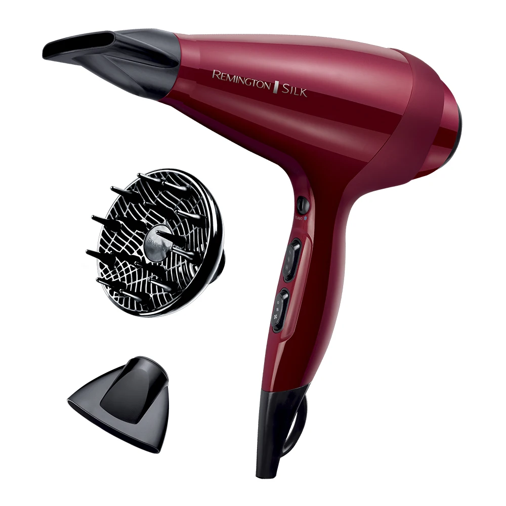 Remington Silk Ac9096-professional Hair Dryer, Ionic, Diffuser And  Concentrator, 2400 W, Red | 5 Years Warranty - Hair Dryers - AliExpress