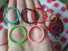 Nuevo 100PCS/Lot Girls Candy Colors Nylon 3CM Bandas de goma Niños Bandas de pelo elásticas seguras Soporte para cola de caballo Accesorios para el cabello para niños
